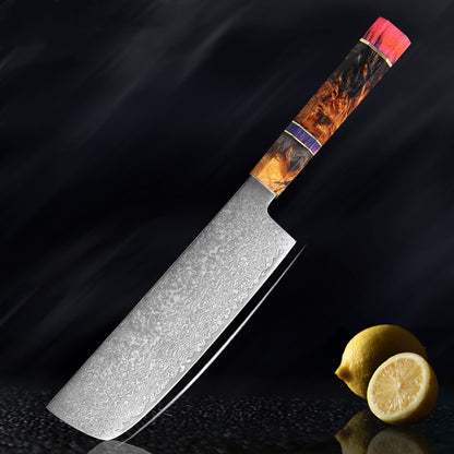 KnifeMasterz™ | StableWood Multicolor Handle Damascus Knives | Knife Sets