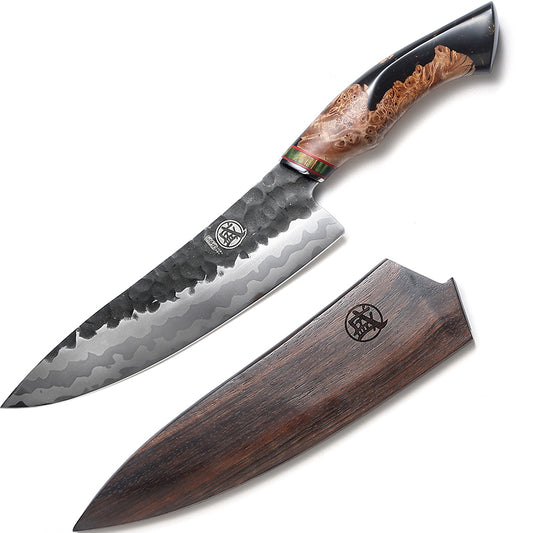 KnifeMasterz™ | Wooden Cover Japanese Samurai | Chef Knife