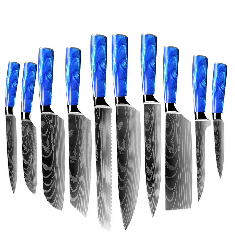 KnifeMasterz™ | Aqua Resin Slayer - Set of 10 | Knife Sets