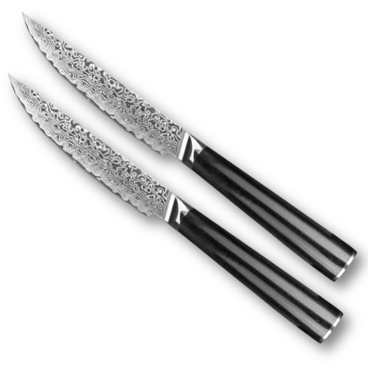 KnifeMasterz™ | VG10 Damascus Steak Knives | Knife Sets