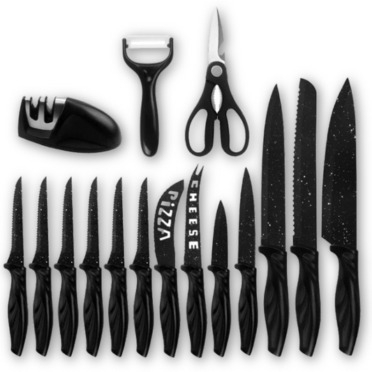 KnifeMasterz™ | StanLex Stainless Steel - 17 Pcs Set | Knife Sets