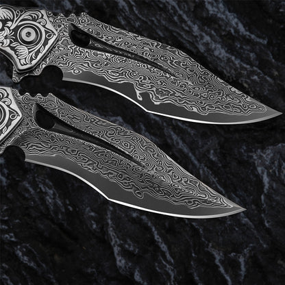 KnifeMasterz™ | Damascus Steel Folding Knife | Camping Knives